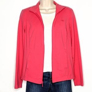 Gap body zip-up hoodie in pink, size‎ S